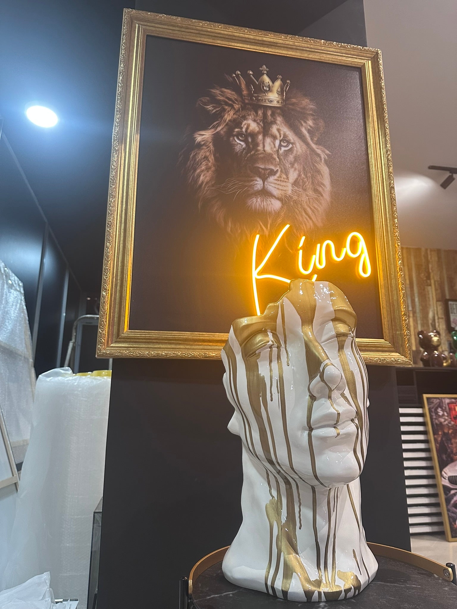 Gold Drip Face