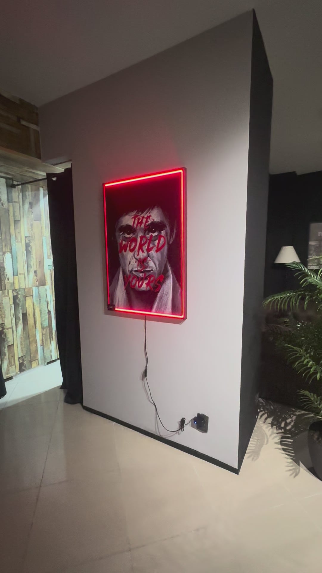 The World Is Yours Red Neon