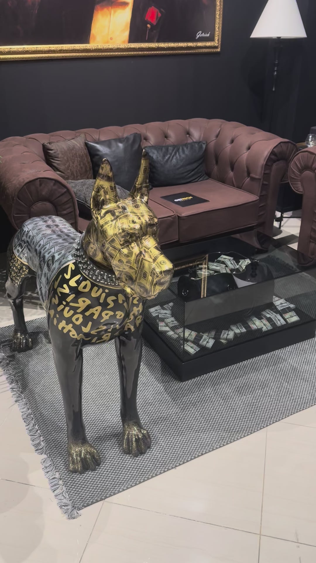 Luxury Danish Dog Statue